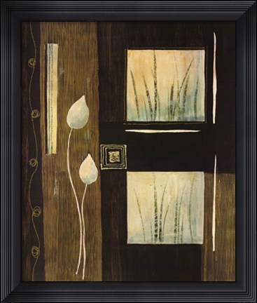 Framed Pensee Decorative I Print