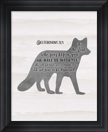 Framed Deuteronomy 31-8 Print