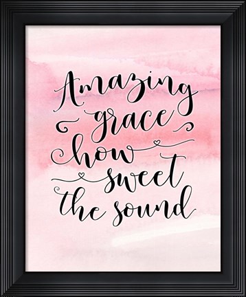 Framed Amazing Grace Print