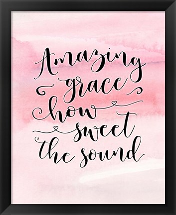 Framed Amazing Grace Print