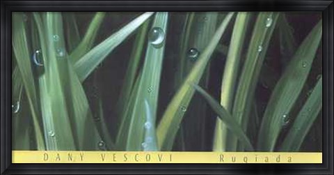 Framed Dany Vescovi - Rugiada Size 54.25x26.75 Print