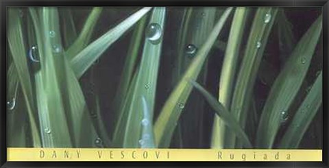 Framed Dany Vescovi - Rugiada Size 54.25x26.75 Print