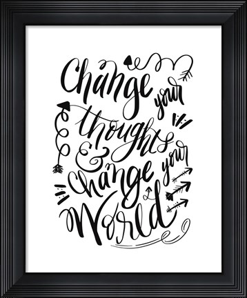 Framed Change Your World Print