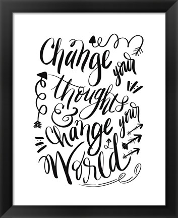 Framed Change Your World Print