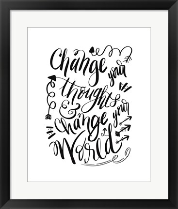 Framed Change Your World Print