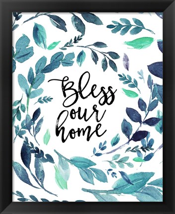 Framed Bless Our Home Print