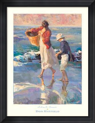 Framed Looking for Treasures Print