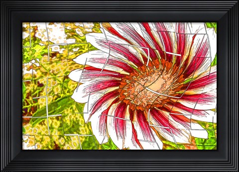 Framed Floral Twist Print