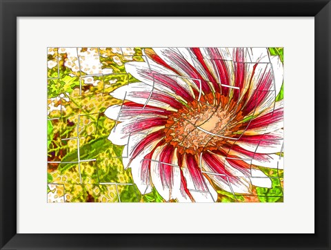 Framed Floral Twist Print