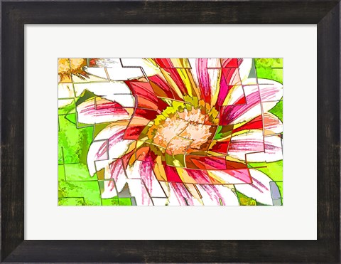 Framed Floral Twist II Print
