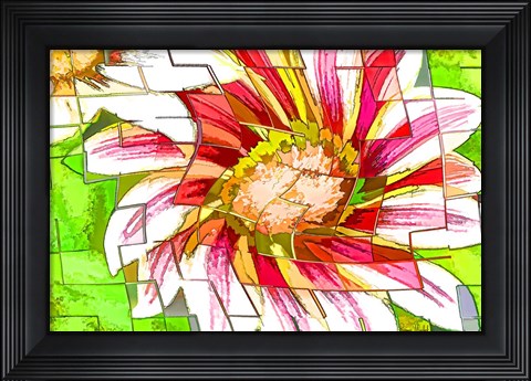 Framed Floral Twist II Print
