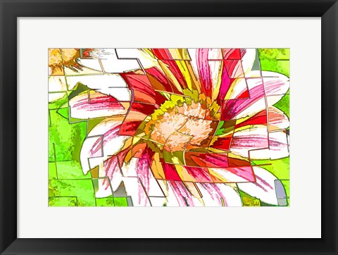 Framed Floral Twist II Print