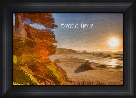 Framed Beach Time Print