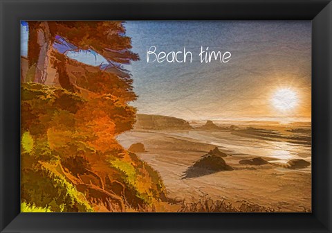 Framed Beach Time Print