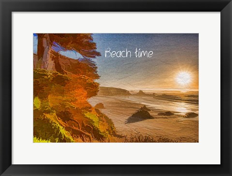 Framed Beach Time Print