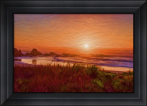 Framed Beach Color Print