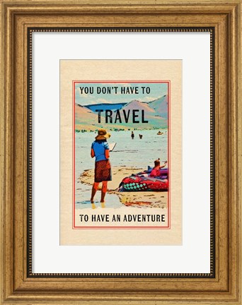 Framed Travel in a Book Print