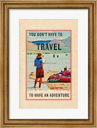 Framed Travel in a Book Print