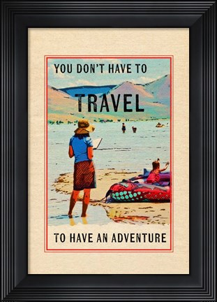 Framed Travel in a Book Print
