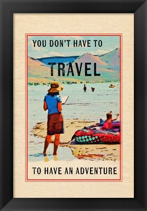 Framed Travel in a Book Print