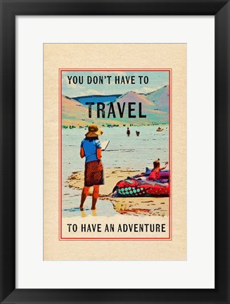 Framed Travel in a Book Print