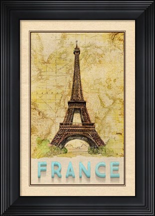 Framed Travel France Print