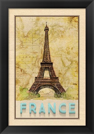 Framed Travel France Print