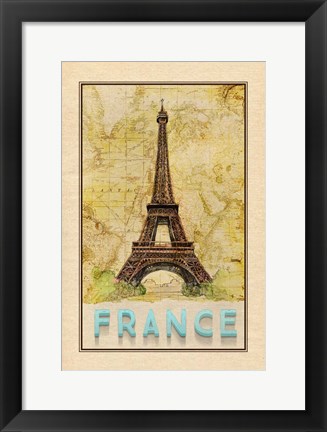 Framed Travel France Print