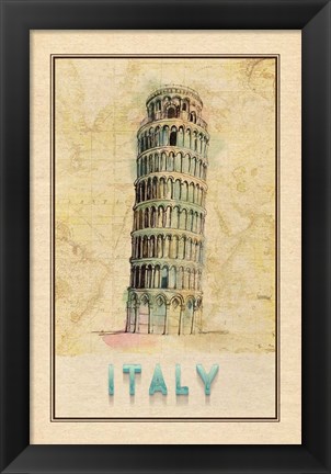 Framed Travel Italy Print