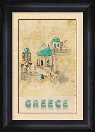 Framed Travel Greece Print