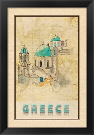 Framed Travel Greece Print