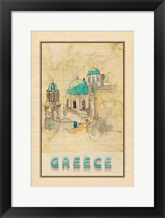 Framed Travel Greece Print