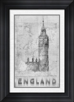 Framed Travel England Print