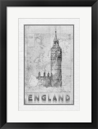 Framed Travel England Print