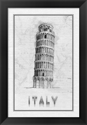 Framed Travel Italy Print