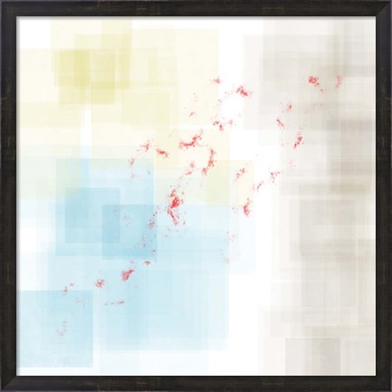 Framed Abstract Splatter II Print