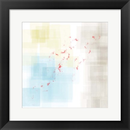 Framed Abstract Splatter II Print