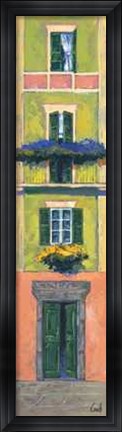 Framed Balconi Liguri I Print