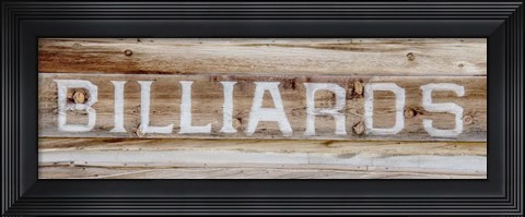 Framed Billiards Print