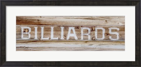 Framed Billiards Print