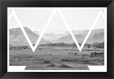 Framed Cattle Country Print