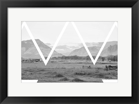 Framed Cattle Country Print