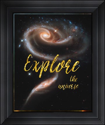 Framed Explore the Universe Print