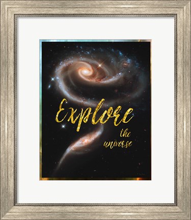 Framed Explore the Universe Print