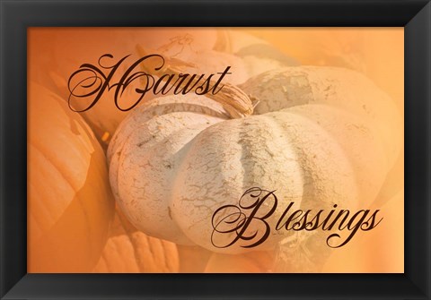 Framed Harvest Blessings II Print