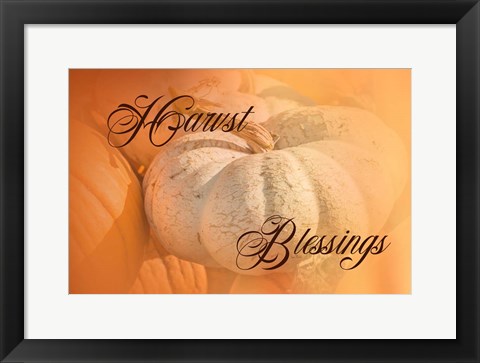 Framed Harvest Blessings II Print