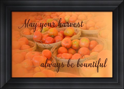 Framed Harvest Wish Print