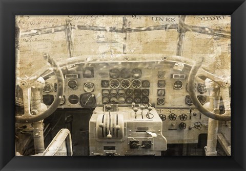 Framed Concord Cockpit Print