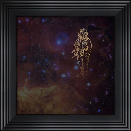 Framed Universe Diver Print