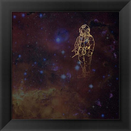 Framed Universe Diver Print